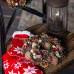 Венок новогодний Christmas d22 см, пласт./дерев., коричневый