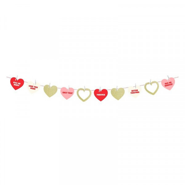 Гирлянда бумажная Sweet Love 1,1 м