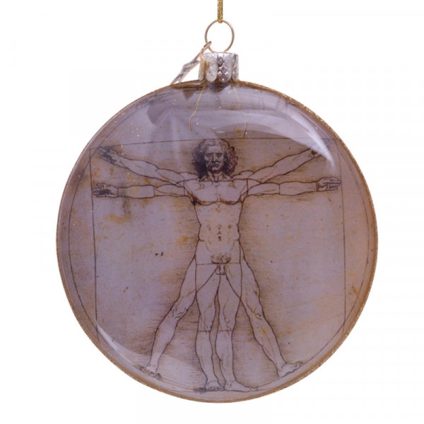 Украшение новогоднее Leonardo Davinci Н11 см, стекл., упак., разноцветный