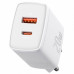 Сетевое зарядное устройство Baseus CCXJ-B02 Compact Quick Charger USB+Type-C 20W White CCCP20UE