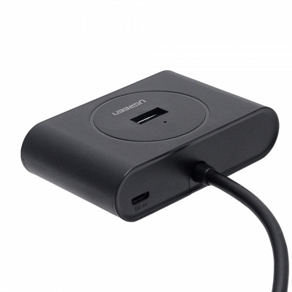 комп. USB HUB UGREEN USB 3.0 Hub 0.5m CR113 Black 20290