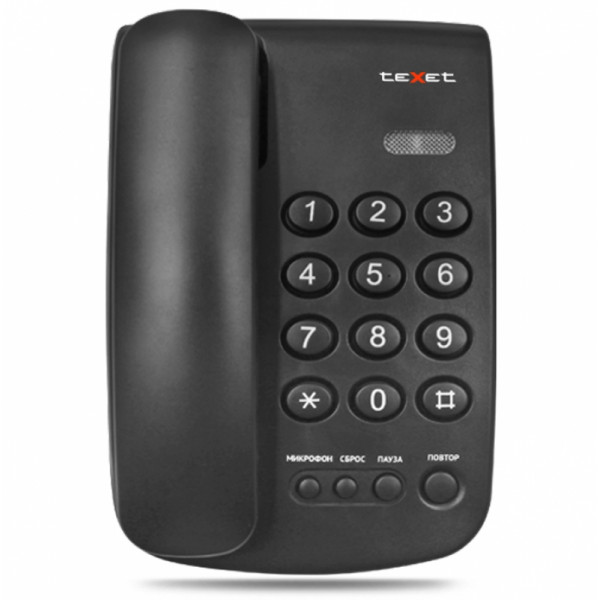 Телефонный аппарат Texet TX-241 черный Телефонный аппарат Texet TX-241 черный