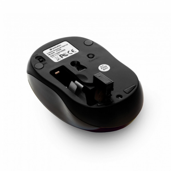 комп. мышь Verbatim GO NANO 49042 беспровод., оптич., USB, черная, 1600 dpi