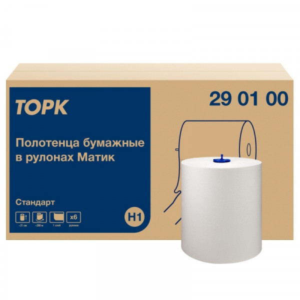 Полотенца бумажные TORK Matic Universal в рулонах, 1-сл, H1, 280м