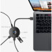 комп. Hub Baseus Round box HUB adapter Type-C to USB3.0*1+USB2.0*3 10cm Black CAHUB-G01