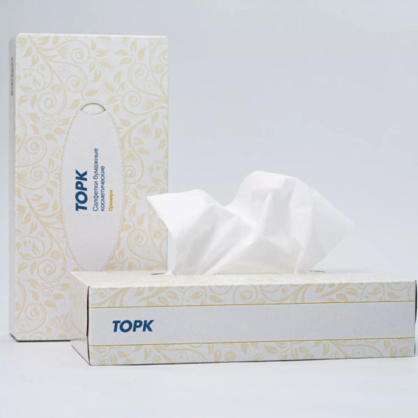Салфетки TORK Premium для лица ультрамягкие белые, 100шт/упак, F1