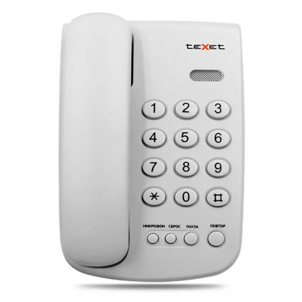 Телефонный аппарат Texet TX-241 светло-серый Телефонный аппарат Texet TX-241 светло-серый