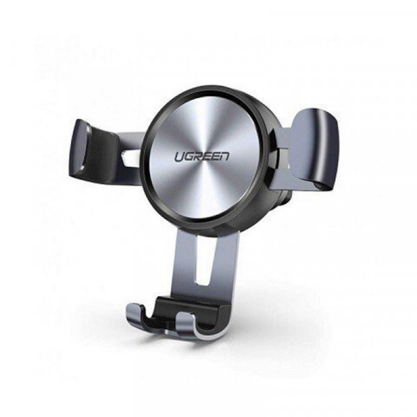 Держатель для телефона UGREEN LP130-50564, Gravity Drive Air Vent Car Mount Phone Holder, в воздуховод, гравитационный, Gray