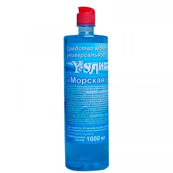 Средство моющее универсальное д/пола и стен Yesли Морская свежесть 1л