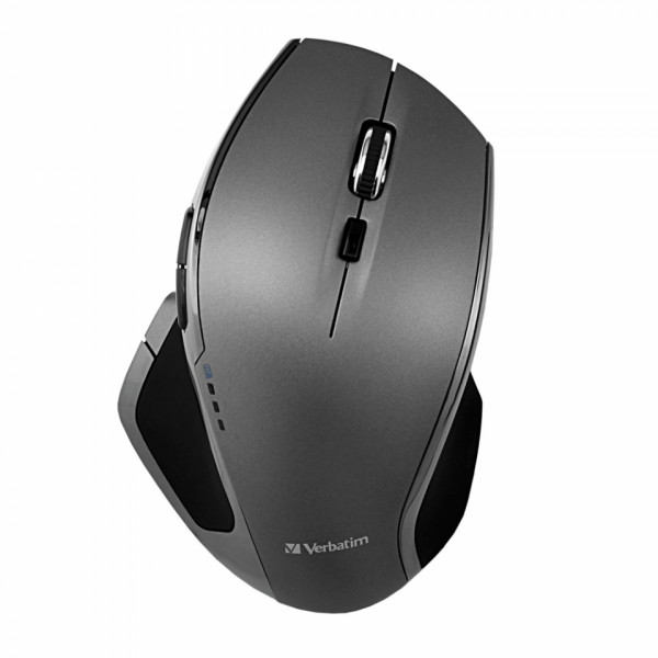 комп. мышь Verbatim Deluxe 49041 беспровод., оптич., USB, серо-черная, 800-1600 dpi, 8-кнопочная