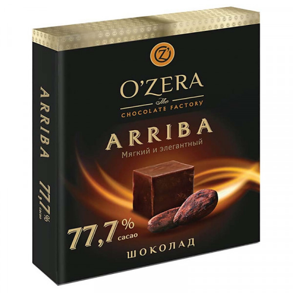 Шоколад горький O`Zera Arriba 90 г, 77,7 Шоколад горький O`Zera Arriba 90 г, 77,7