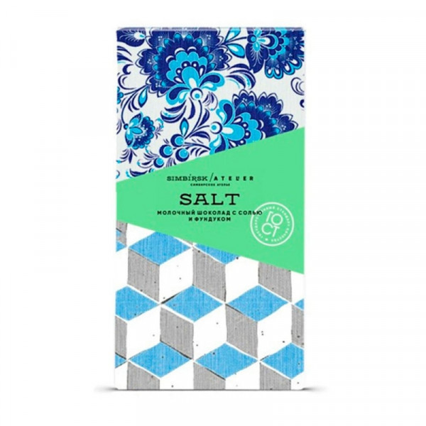 Шоколад молочный Simbirsk Atelier. Salt 100 гр., с солью и фундуком