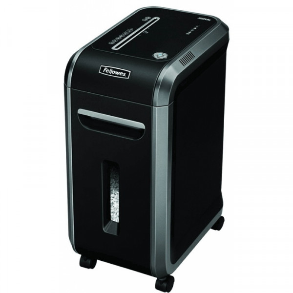 уничтожитель Fellowes® MicroShred™ 99MS DIN P-5, 2х14мм, 14лст.,34лтр.,SafeSense™, уничт.: скобы, пл.карты