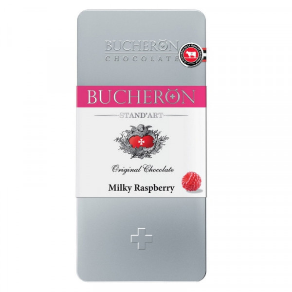 Шоколад молочный Bucheron 100г, с малиной, ж/б Шоколад молочный Bucheron 100г, с малиной, ж/б