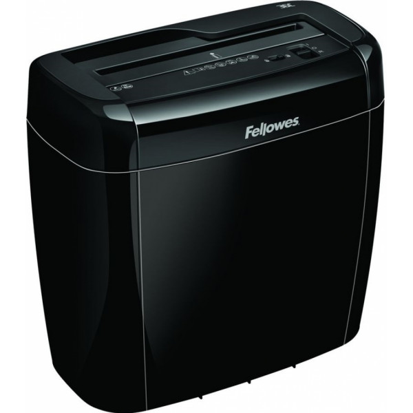 уничтожитель Fellowes® Powershred® 36C DIN P-4, 4х40 мм, 6 лст, 12 лтр., SafetyLock, скобы/скрепки/пл.карты