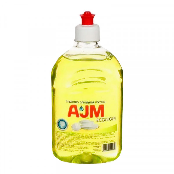 Средство для мытья посуды AJM ECONOM, 500 мл., с пуш-пулом