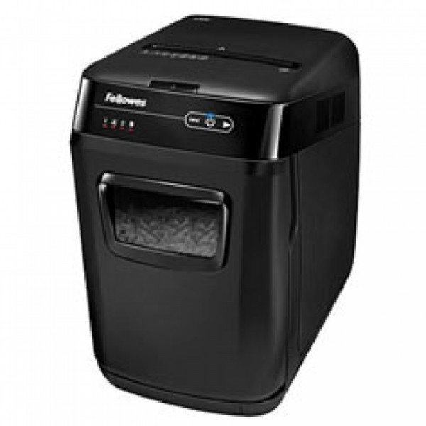 уничтожитель Fellowes® AutoMax® 200C, автоподача, DIN P-4, 4х38мм, 200 лст. авто, 10 ручн., 32 лтр., автор