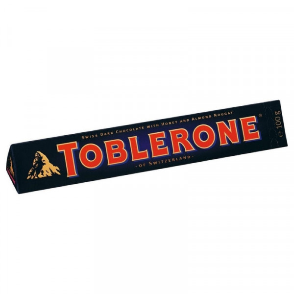 Шоколад темный Toblerone 100 гр., с медово-миндальной нугой Шоколад темный Toblerone 100 гр., с медово-миндальной нугой