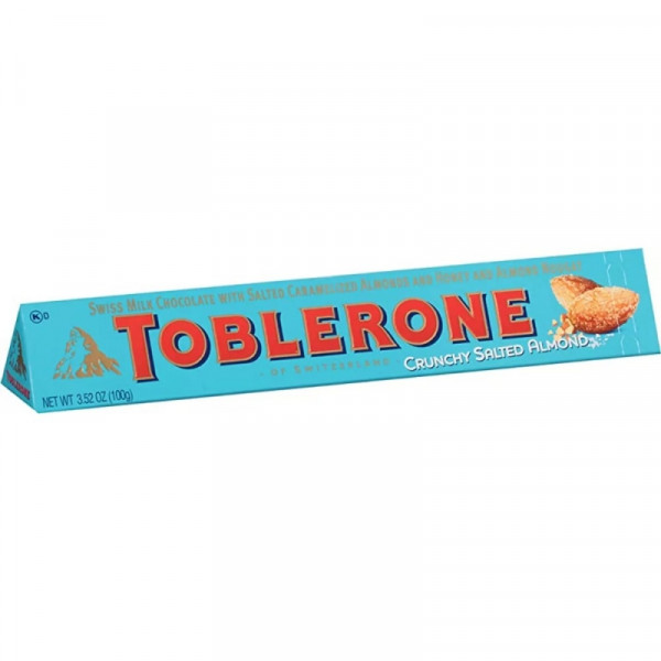 Шоколад молочный Toblerone 100 гр., с соленым карамелизированным миндалем и миндальной нугой Шоколад молочный Toblerone 100 гр., с соленым карамелизированным миндалем и миндальной нугой