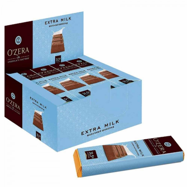 Шоколад молочный O`Zera Extra Milk 42 гр. Шоколад молочный O`Zera Extra Milk 42 гр.