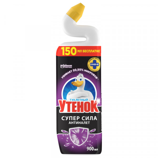 Средство для туалета Туалетный утенок Антиналет, 900мл 343146