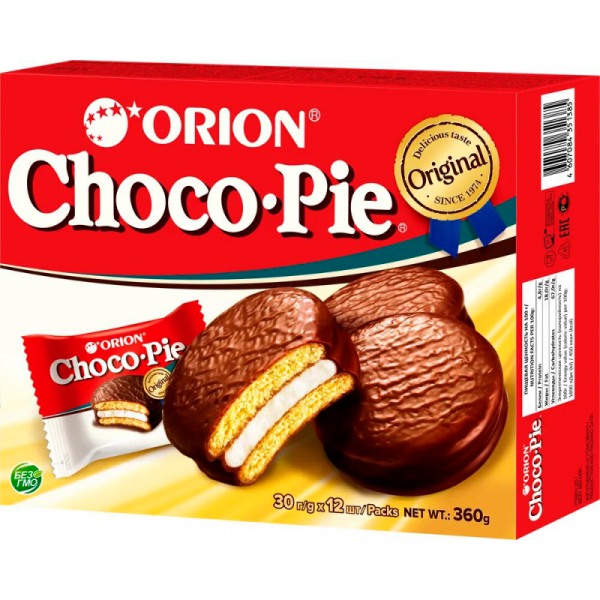 Печенье Choco Pie 360 гр., в глазури Печенье Choco Pie 360 гр., в глазури