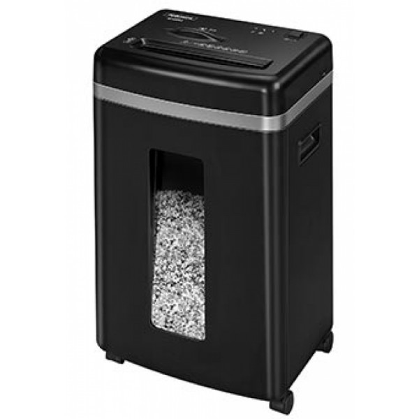 уничтожитель Fellowes® MicroShred™ 450M, DIN P-5, 2х12мм, 9лст.,22лтр., уничт.: скобы, пл.карты, CD