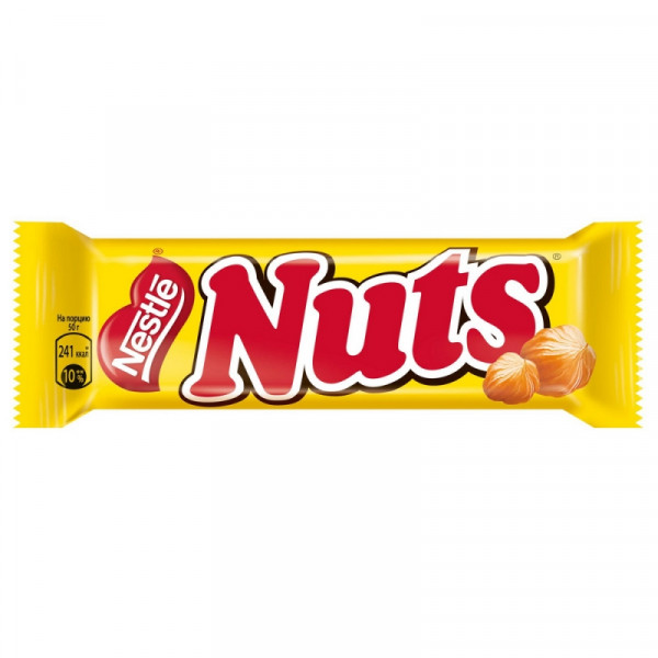 Шоколадный батончик Nuts 50 гр. Шоколадный батончик Nuts 50 гр.