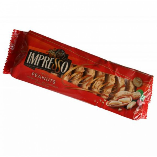 Печенье Impresso 190 гр., с арахисом Печенье Impresso 190 гр., с арахисом