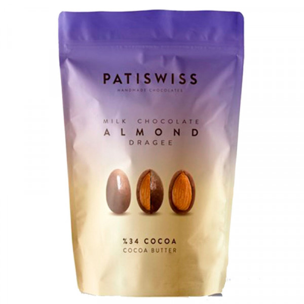 Драже Patiswiss. Миндаль в молочном шоколаде 80 г. Драже Patiswiss. Миндаль в молочном шоколаде 80 г.