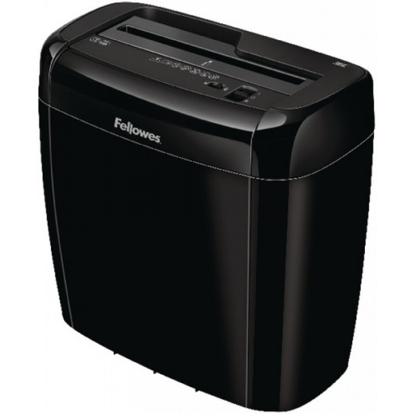 уничтожитель Fellowes® Powershred® 36C DIN P-4, 4х40 мм, 6 лст, 12 лтр., SafetyLock, скобы/скрепки/пл.карты