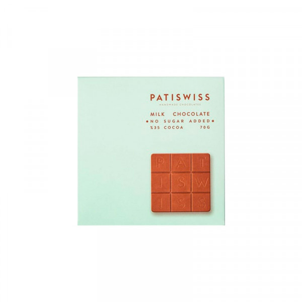 Шоколад молочный Patiswiss 70 г., 35 какао без добавления сахара Шоколад молочный Patiswiss 70 г., 35 какао без добавления сахара