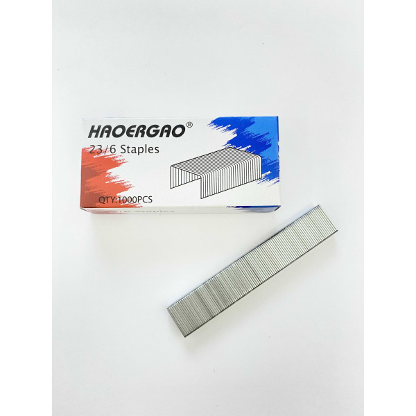 Скоба № 23/6 HAOERGAO 1000шт.