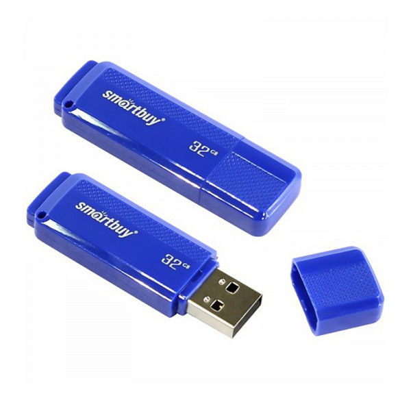 Память Smart Buy Dock 32GB, USB 2.0 Flash Drive, синий SB32GBDK-B