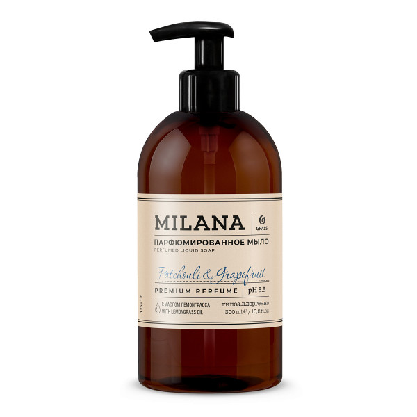 Мыло жидкое Milana Patchouli&Grapefruit парфюмированное 300 мл.