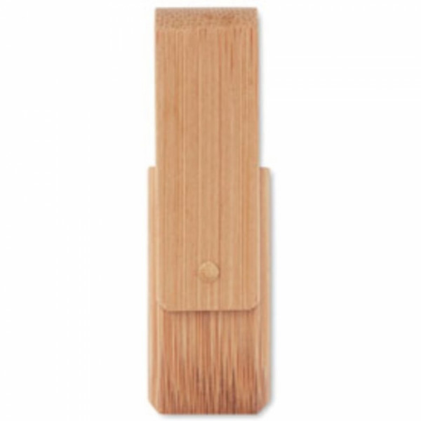 Карта памяти USB Flash 2.0 16 Gb Twister/MO1202c-40 бамбук./метал., упак., св.-коричневый