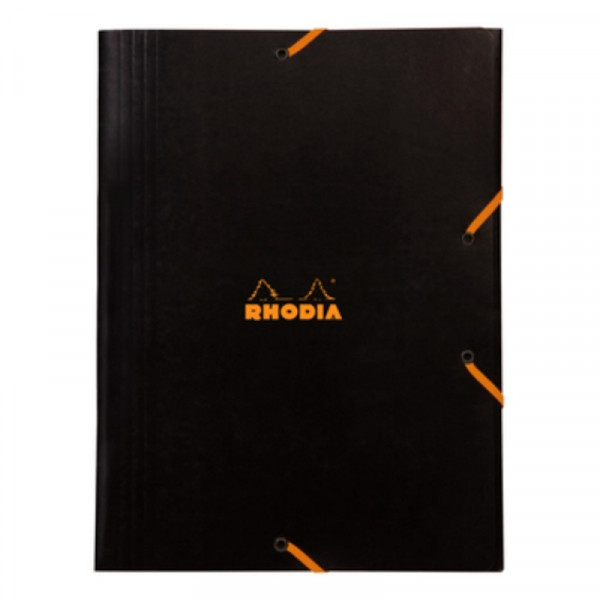 Папка на резинках А4 40 мм. Rhodia карт., черный