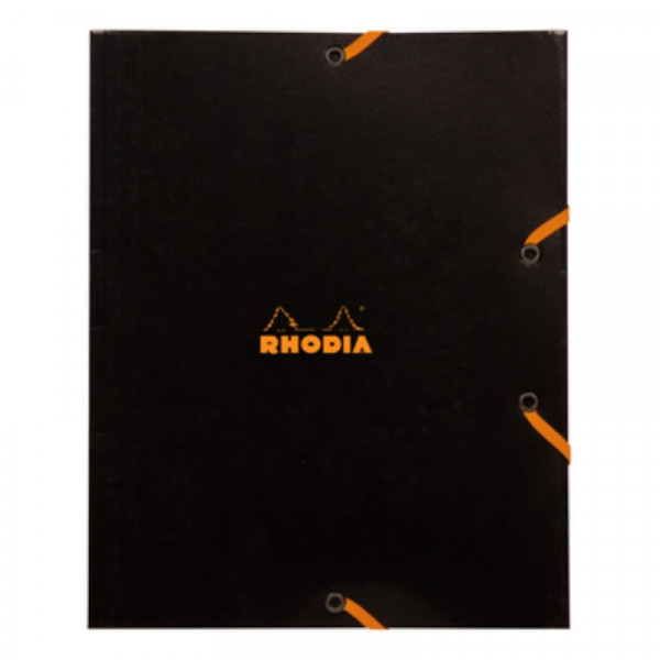 Папка на резинках А5 40 мм. Rhodia карт., черный