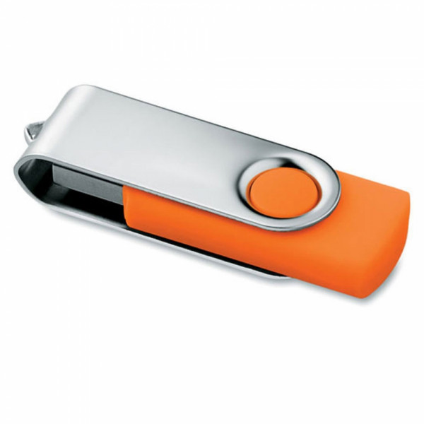 Карта памяти USB Flash 2.0 16 Gb Twister/MO1001c-06 пласт./метал., упак., белый/серебристый