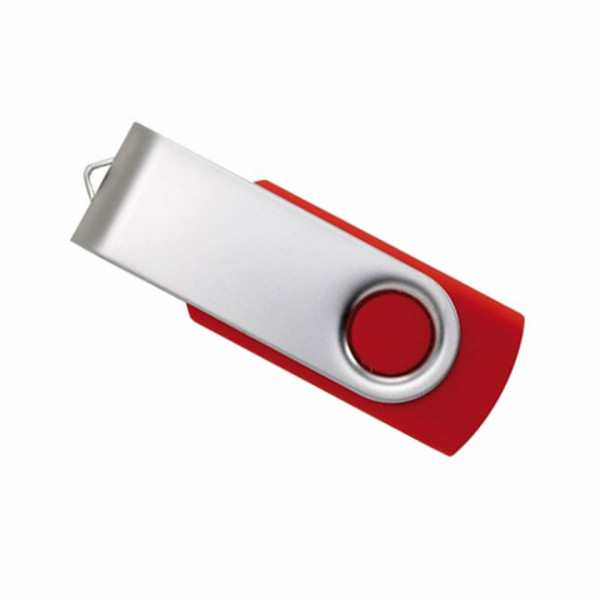 Карта памяти USB Flash 2.0 16 Gb Twister/MO1001c-06 пласт./метал., упак., белый/серебристый