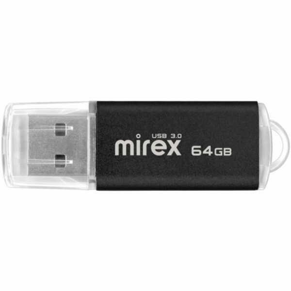 Карта памяти USB Flash 3.0 64 Gb UNIT BLACK, металл, Mirex