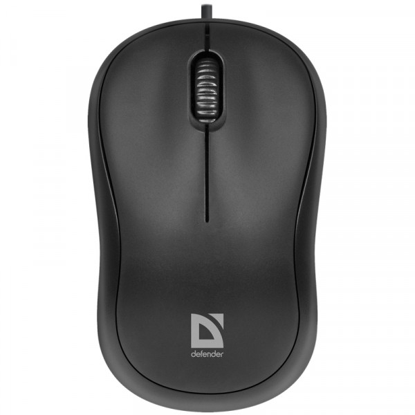 Мышь Defender Patch MS-759, USB, черный, 2btn+Roll 52759