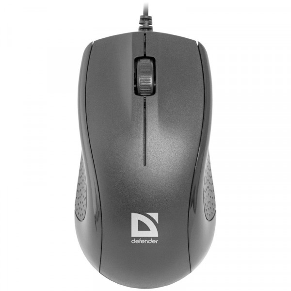 Мышь Defender Optimum MB-160, USB, черный, 3btn+Roll 52160