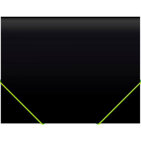 Папка на резинке Бюрократ Black Opal BL510/1 A4 пластик кор.30мм 0.5мм черный
