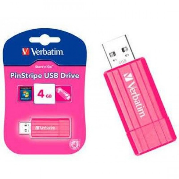 Карта памяти USB Flash 2.0 32 Gb PinStripe пласт., голубой