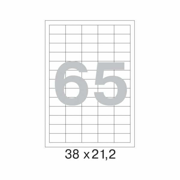 накл. 38х21,2  бел.   65/100 Yesli: