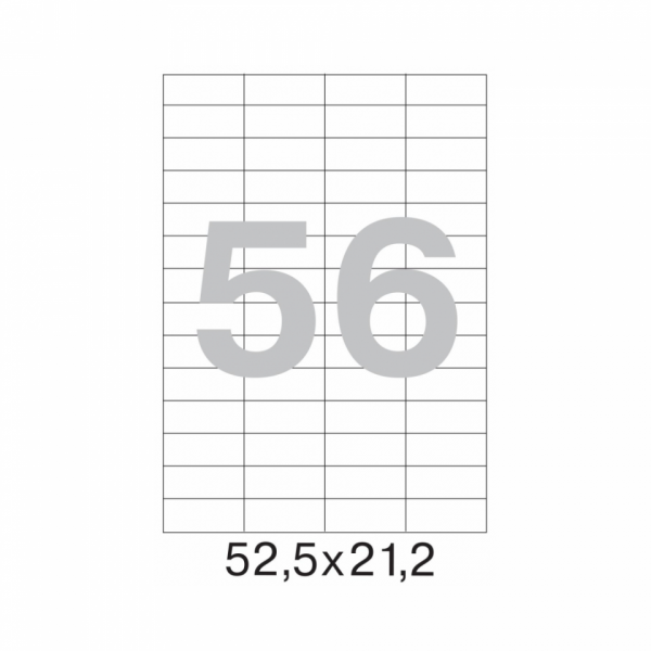 накл. 52,5х21,2  бел. 56/100 Yesli: