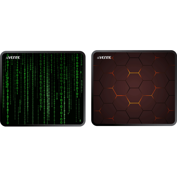 Коврик для мыши игровой deVENTE 250x220x3 мм, текст. покрытие, нескользящая натуральная каучуковая основа,2 дизайна ассорти, 4107305
