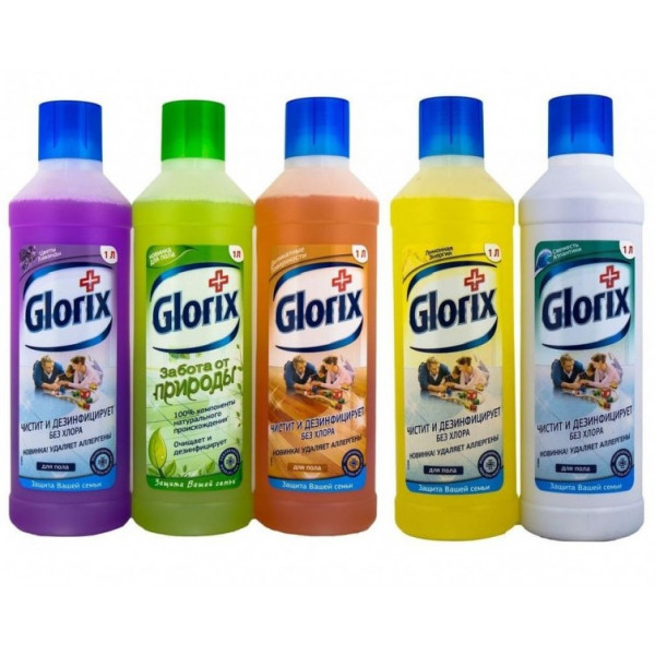 Средство для мытья пола универсальное GLORIX, 1000мл