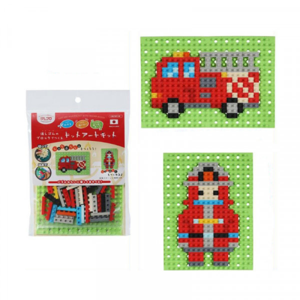 Ластик KESHI-BLO Dot Art Kit Fire Engine, блистер Ластик KESHI-BLO Dot Art Kit Fire Engine, блистер